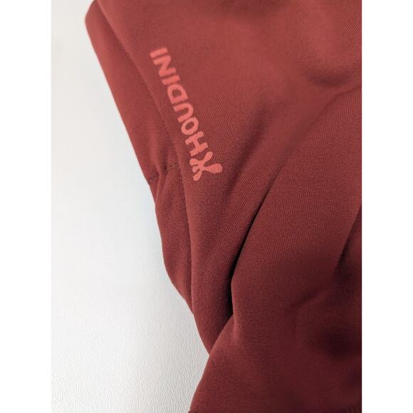 Houdini Power Fleece Hoodie Womens Large Brick Red Thumb Hole Sleeve Full Zipper - Picture 13 of 15